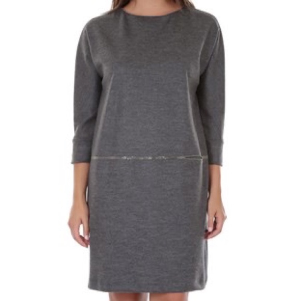 NWT Fabiana Filippi Wool Dress with Metallic Trim